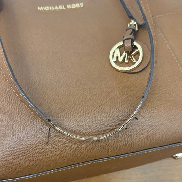 Michael Kors Tan Leather Tote - Picture 2 of 5